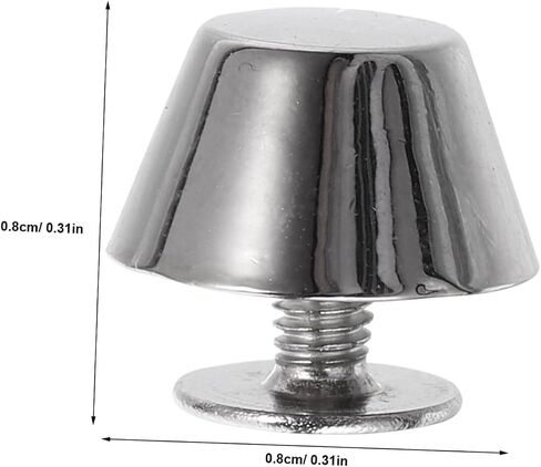 ARTIBETTER 12Pcs Zinc Alloy Bag Spike Studs for DIY Handbags and Suitcases Metal Craft Nail Screws Flat Heads for Leather in Saudi Arabia