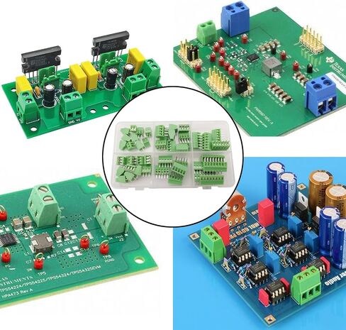 45pcs 2.54mm 0.1 "Pitch Mini Mini Mount Mount Terminal Block Concector 2P 3P 4P 5P 6P 8P 8P 150V 6A متوافق 26-18AWG لمشاريع Arduino و Home Electronics in Kuwait