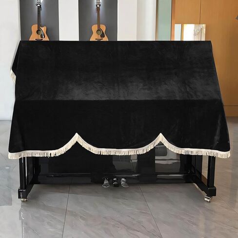 لوحات مفاتيح البيانو 88 مفتاح ، واقي لوحة مفاتيح الموسيقى ، وغطاء لوحة المفاتيح الممتازة ، غلاف الغبار - ناعم ، وقائي وأنيق للبيانو المستقيم in Kuwait