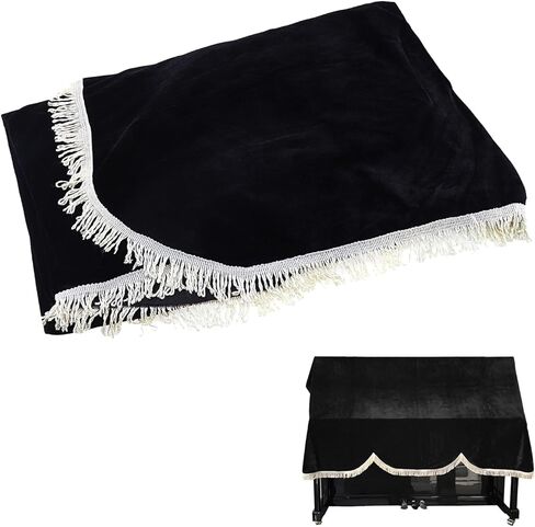 لوحات مفاتيح البيانو 88 مفتاح ، واقي لوحة مفاتيح الموسيقى ، وغطاء لوحة المفاتيح الممتازة ، غلاف الغبار - ناعم ، وقائي وأنيق للبيانو المستقيم in Kuwait