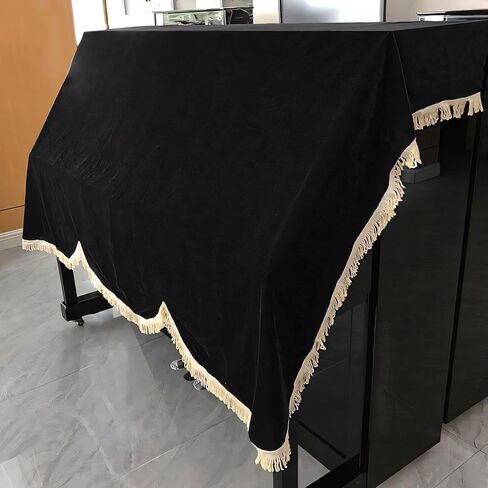 لوحات مفاتيح البيانو 88 مفتاح ، واقي لوحة مفاتيح الموسيقى ، وغطاء لوحة المفاتيح الممتازة ، غلاف الغبار - ناعم ، وقائي وأنيق للبيانو المستقيم in Kuwait