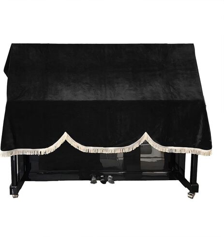 لوحات مفاتيح البيانو 88 مفتاح ، واقي لوحة مفاتيح الموسيقى ، وغطاء لوحة المفاتيح الممتازة ، غلاف الغبار - ناعم ، وقائي وأنيق للبيانو المستقيم in Kuwait