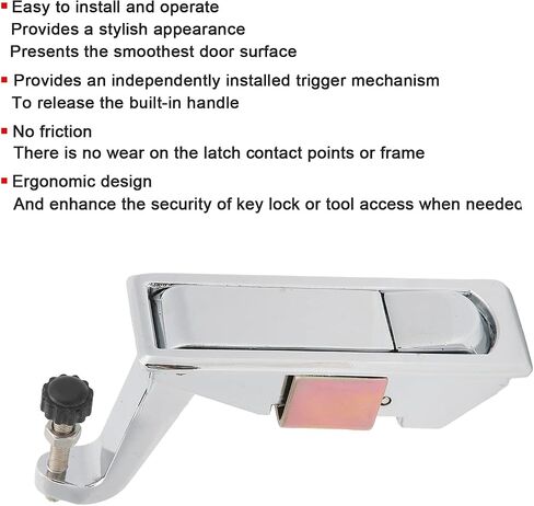 Compression Latch Lock, Zinc Alloy Adjustable Lever Hand Operated Flush Lever Marine Applicable Door for RV Toolboxes, Ship Cabinets, Trailer Luggage, Latches (Silver) in Saudi Arabia