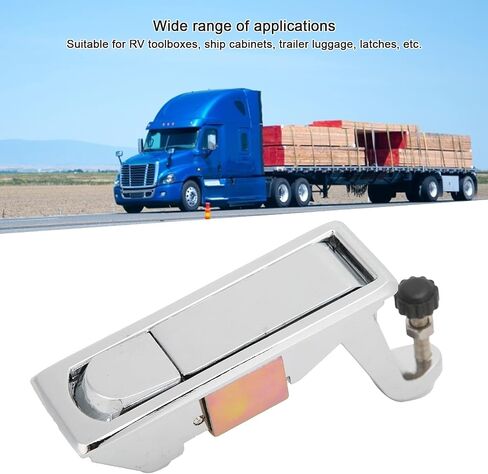 Compression Latch Lock, Zinc Alloy Adjustable Lever Hand Operated Flush Lever Marine Applicable Door for RV Toolboxes, Ship Cabinets, Trailer Luggage, Latches (Silver) in Saudi Arabia