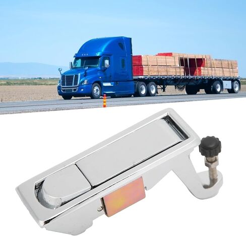 Compression Latch Lock, Zinc Alloy Adjustable Lever Hand Operated Flush Lever Marine Applicable Door for RV Toolboxes, Ship Cabinets, Trailer Luggage, Latches (Silver) in Saudi Arabia