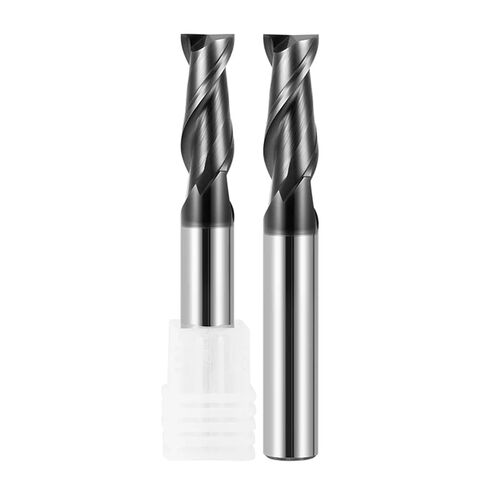 6mm 8mm 10mm Shank 2 Flute End Mill For Aluminum CNC Carbide End Mills Tungsten Machine Cutter Tools Metal Steel Key Face Square Router Bit(HRC55 GT,18X80X18DX150L) in Kuwait