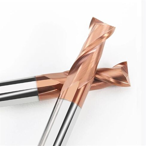 6mm 8mm 10mm Shank 2 Flute End Mill For Aluminum CNC Carbide End Mills Tungsten Machine Cutter Tools Metal Steel Key Face Square Router Bit(HRC55 GT,18X80X18DX150L) in Kuwait
