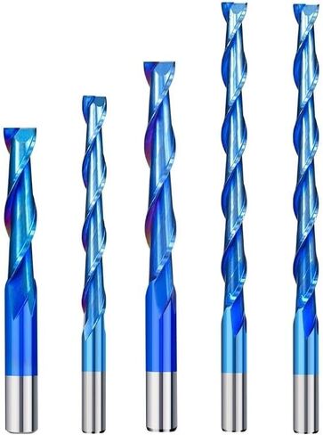 3.175 4 6 8 10 12mm Shank 2 Flute Spiral Milling Cutter CNC Router Bit for Woodworking Carbide End Mill(3.175x2.5x15x38L) in Saudi Arabia