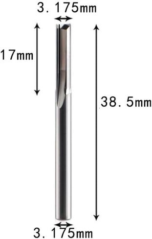 6mm Shank 2 Flute Wood Milling Cutter Tungsten Carbide End Mill CNC Router Cutter Bit Engraving Bit Straight Slot Milling Cutter(6X17X45) in Saudi Arabia