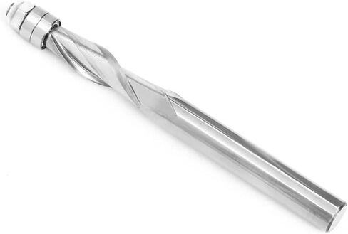 8mm Shank Flush Trim Solid Carbide Spiral Top Bearing CNC Router Bit UP-Cut End Mill Bit Face Wood Milling Cutter in Saudi Arabia