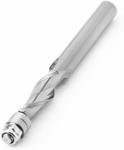 8mm Shank Flush Trim Solid Carbide Spiral Top Bearing CNC Router Bit UP-Cut End Mill Bit Face Wood Milling Cutter in Saudi Arabia