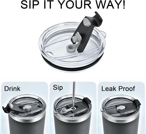 Replacement Flip Lid for 30/40 oz Tumbler,Fit for 30oz Yeti Tumbler, Ozark Trail and More,2 Pack Spill Proof Lids,Cover for 30 OunceTumbler,Cup （2Pack） in Saudi Arabia