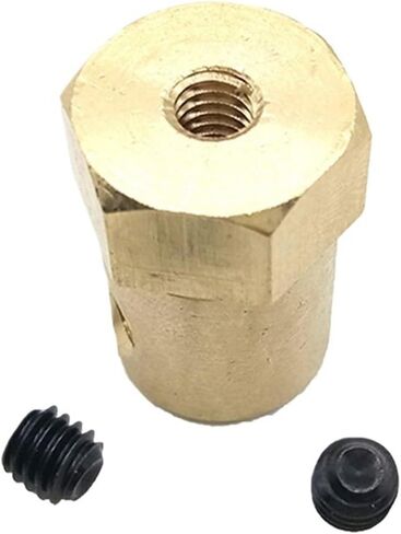 1pc Brass Shaft Coupler DIY Toy Car Motor Shaft Coupling(8mm Hole) in Saudi Arabia