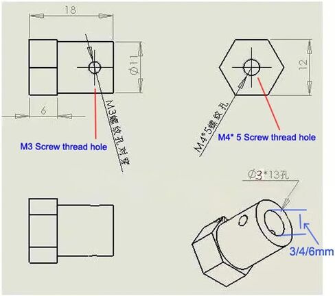 1pc Brass Shaft Coupler DIY Toy Car Motor Shaft Coupling(8mm Hole) in Saudi Arabia