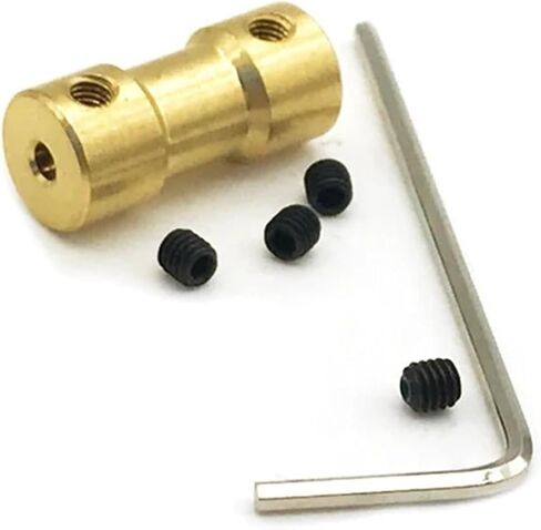 1pcs D9 L20 Brass Rigid Coupling Joint Stepper Motor Shaft Sleeve Adapter Porous Connector(3MMX3MM) in Saudi Arabia