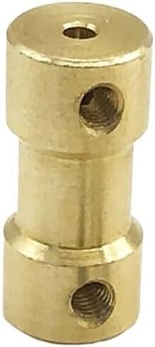 1pcs D9 L20 Brass Rigid Coupling Joint Stepper Motor Shaft Sleeve Adapter Porous Connector(3MMX3MM) in Saudi Arabia