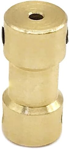 1pcs D9 L20 Brass Rigid Coupling Joint Stepper Motor Shaft Sleeve Adapter Porous Connector(3MMX3MM) in Saudi Arabia