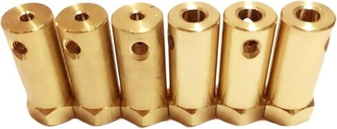 10pcs hexagonal brass shaft anbler 3mm 4mm 5mm 6mm 7mm 8mm 8mm motor smid ancling cnc motor transmission adapter (3 mm bore) in Kuwait