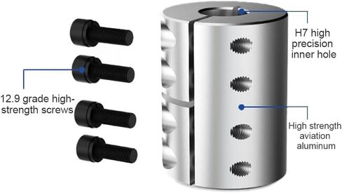 1pc D32 L42 Shaft Coupling Rigid Torque Motor Connector Coupler CNC Aluminium Universal Joint Cardan(12X12mm) in Saudi Arabia