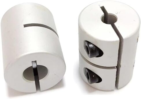 1pcs D20 L25 Rigid Shaft Coupler 20mm Diameter 25mm Length T8 Lead Screw Clamp Stepper Servo Motor Coupling(6.35mm to 8mm) in Saudi Arabia