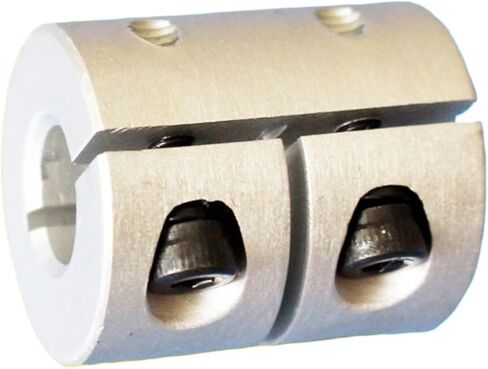 1pcs D20 L25 Rigid Shaft Coupler 20mm Diameter 25mm Length T8 Lead Screw Clamp Stepper Servo Motor Coupling(6.35mm to 8mm) in Saudi Arabia