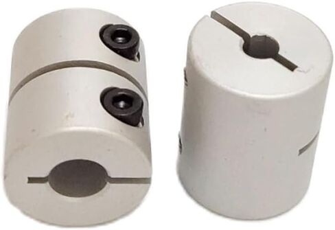 1pcs D20 L25 Rigid Shaft Coupler 20mm Diameter 25mm Length T8 Lead Screw Clamp Stepper Servo Motor Coupling(6.35mm to 8mm) in Saudi Arabia