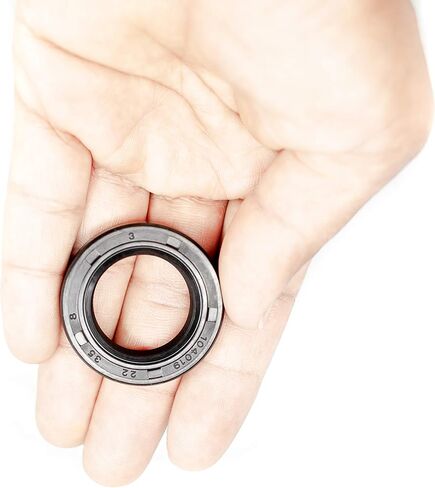 Eai Oil Seal 22mm × 35mm × 8mm TC الشفة المزدوجة ث/الربيع. حالة معدنية مع طلاء المطاط النتريل in Saudi Arabia