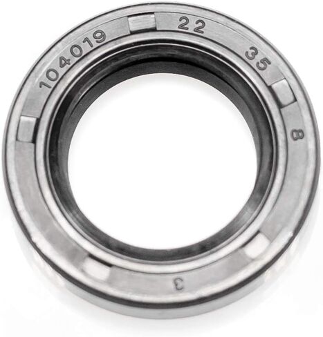 Eai Oil Seal 22mm × 35mm × 8mm TC الشفة المزدوجة ث/الربيع. حالة معدنية مع طلاء المطاط النتريل in Saudi Arabia