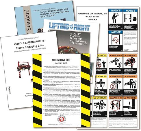 Replacement Warning Label Kit for 2 Post in Saudi Arabia