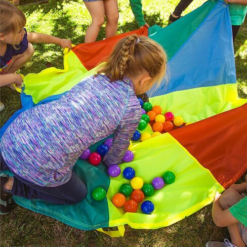 NARMAY Play Parachute for Kids Colorful Rainbow in Kuwait