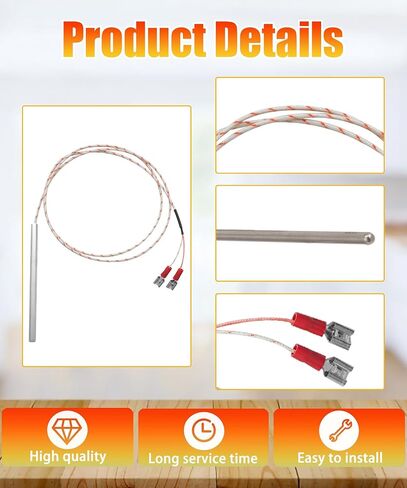 353589-1 00-353589-00001 استشعار درجة حرارة الفرن التجاري مسبار نطاق OEM المدى المتوافق مع نماذج فولكان هارت ، يحل محل 353589-1،44-1235 إلخ in Kuwait