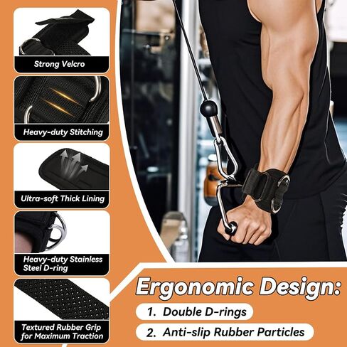 Non-Slip Lifting Straps with D Rings - Weightlifting Wrist Straps for Gym - Thick Padding & Reinforced Stitching - Gift for Men & Women - Lifting Straps Gym & Workout in Saudi Arabia