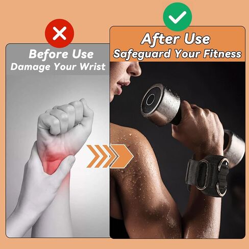 Non-Slip Lifting Straps with D Rings - Weightlifting Wrist Straps for Gym - Thick Padding & Reinforced Stitching - Gift for Men & Women - Lifting Straps Gym & Workout in Saudi Arabia