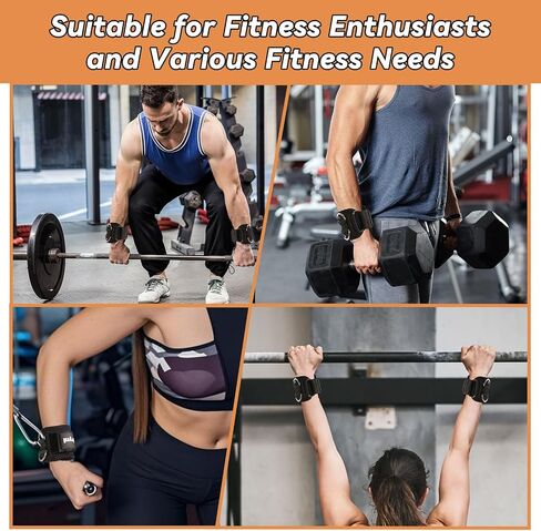 Non-Slip Lifting Straps with D Rings - Weightlifting Wrist Straps for Gym - Thick Padding & Reinforced Stitching - Gift for Men & Women - Lifting Straps Gym & Workout in Saudi Arabia