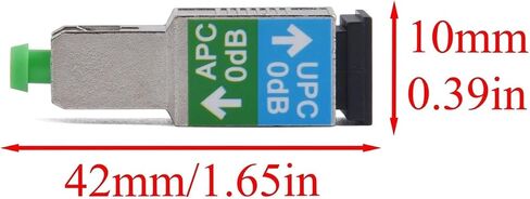 1PCS Fiber Optic Adapter APC/UPC SC FC Male to APC/UPC SC FC Female 0dB Attenuator Single-Mode 1200nm-1600nm Connector(APC FC-M to UPC FC-F) in Saudi Arabia