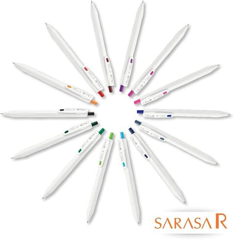 قلم Zebra Pen Sarasa r قلم جل قابلة للسحب ، نقطة إضافية 0.4 ملم ، مستلزمات المدارس والمجلات ، قبضة المطاط ، مقطع الموثق ، حبر متنوع مقاوم للماء ، 7 عبوات (47807) in Kuwait