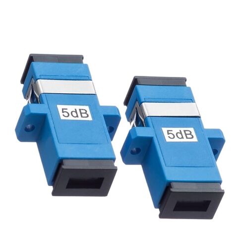 الخفيف البصري 10pcs أنثى إلى أنثى FF محول ثابت نوع Fibra Optica Connector 2 3 5 7 10 15db Blue SM (15db) in Kuwait