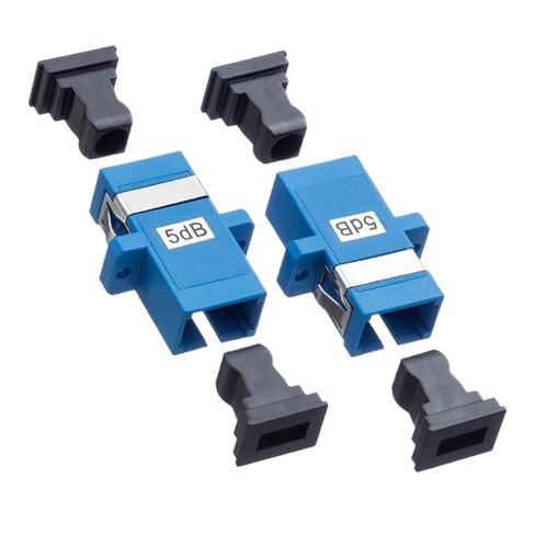 الخفيف البصري 10pcs أنثى إلى أنثى FF محول ثابت نوع Fibra Optica Connector 2 3 5 7 10 15db Blue SM (15db) in Kuwait