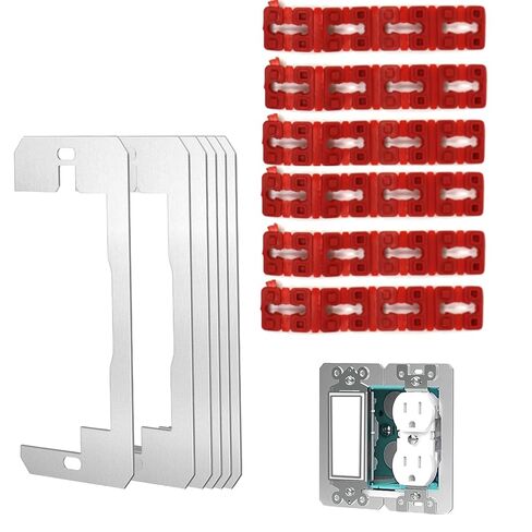 6 Pack Wall Plate Spacer+24 PCS Switch and Receptacle Spacers for Loose Outlet Plug Fix,Spacers for Loose Outlet Plug Fix，Outlet Spacers Extender Shims for Outlets/Switch/Electrical Box in Kuwait