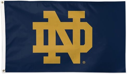 NCAA NOTRE DAME FAILLING IRISH CHEP ND FLAG Deluxe ، 3 × 5 أقدام in Saudi Arabia
