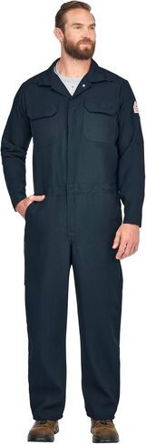 Bulwark Men's Flame Resistant 4.5 oz Nomex IIIA Premium Coverall, Navy, 42 in Saudi Arabia