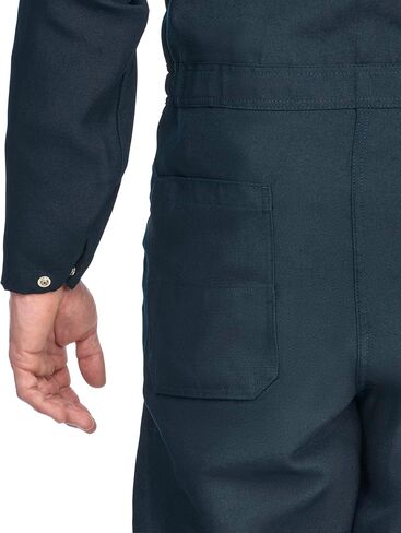 Bulwark Men's Flame Resistant 4.5 oz Nomex IIIA Premium Coverall, Navy, 42 in Saudi Arabia