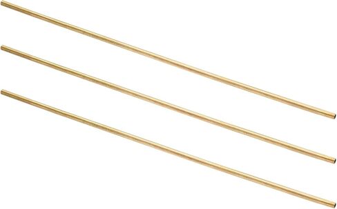 uxcell 3pcs h62 أنبوب جولة النحاس ، 9.5 مم OD 0.5 مم سماكة الجدار 300 مم دقة أنابيب مستقيمة الأنابيب المستقيمة لمشاريع DIY الحرف البستنة الدقة in Saudi Arabia