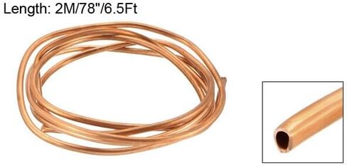#US Refrigeration Tubing 5mm OD 4mm ID 6.5Ft Copper Tubing Coil in Saudi Arabia