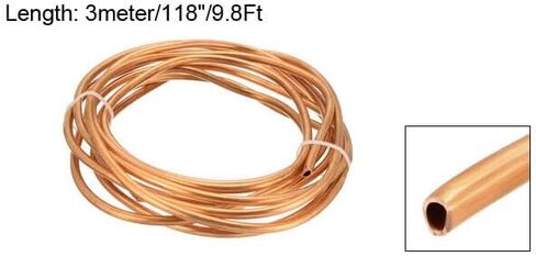 #Uus أنابيب التبريد 4MM OD 3MM معرف 9.8 قدم طول لفائف أنابيب النحاس in Saudi Arabia