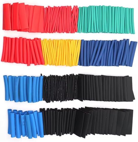أنابيب تقليص الحرارة 560pcs 2: 1 Kit 6 ألوان 11 أحجام متنوعة من الأنبوب الأنبوب مجموعة الأسلاك الكابل ل DIY in Kuwait