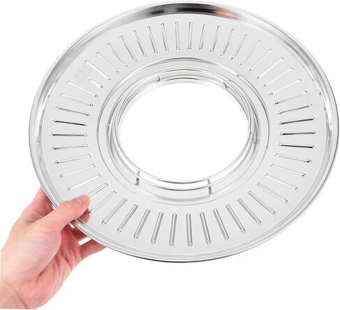 رف تصريف زيت الفولاذ المقاوم للصدأ AmoSfun لقلي صينية تصفية زيت الفولاذ المقاوم للصدأ لتصريف الزيت من الأسياخ واللحوم سهلة التنظيف للمطبخ ضرورية للقلي in Saudi Arabia
