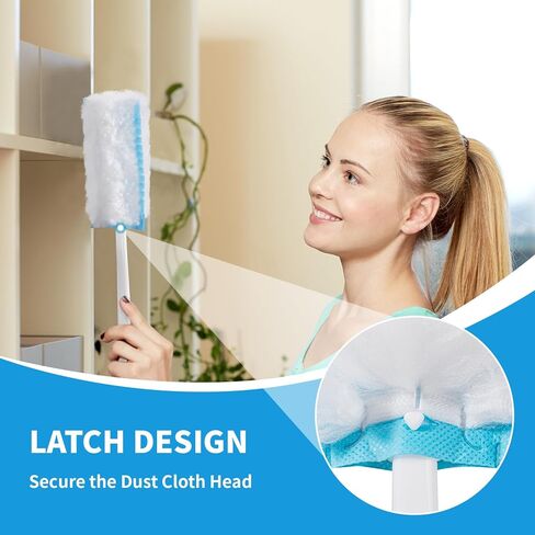 oshang Disposable Heavy Duty Dusters Refills - 360° Multi-Surface Cleaning | Home, Office, Furniture, Ceiling Fan | Feather-Light, Powerful Dust Removal | Feather Dusters (16 Count) in Kuwait