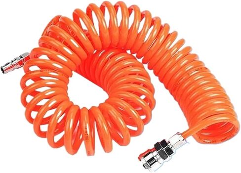 3 metres 6M 9M 12M 15M Pneumatic Tool PU 6X4 8X5 12X8mm Air Compressor Telescopic Spiral Hose Spring Tube Flexible Pipe PP20+SP20 Type(12X8mm,15M) in Saudi Arabia