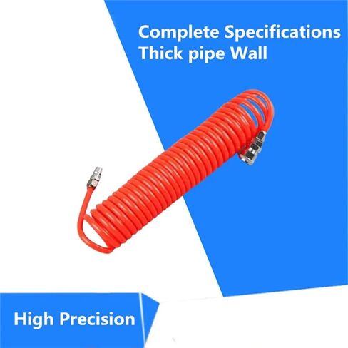 3 metres 6M 9M 12M 15M Pneumatic Tool PU 6X4 8X5 12X8mm Air Compressor Telescopic Spiral Hose Spring Tube Flexible Pipe PP20+SP20 Type(12X8mm,15M) in Saudi Arabia